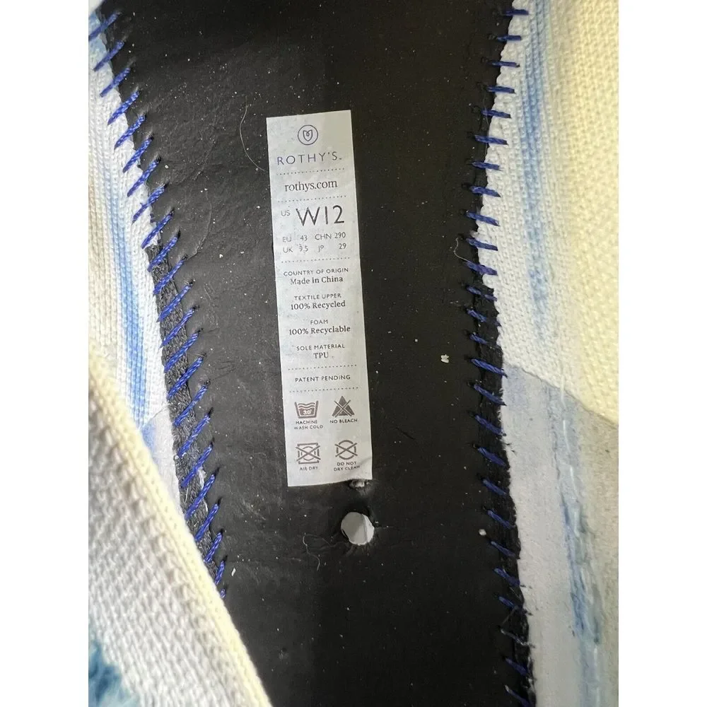 Rothy's Women's The‎ Original Slip On Sneaker White Size 12